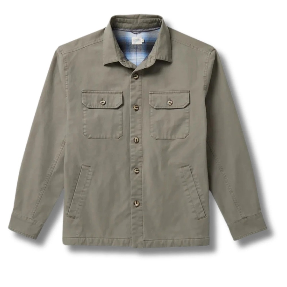 The Normal Brand Men’s Montauk Olive Shirt Jacket